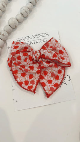 SEMI | RED LOLLIPOP SASSY HAIR BOW
