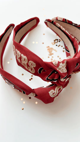 TT | 49ERS TOP KNOT HEADBAND