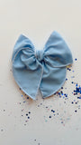 JEA | CHAMBRAY HAIR BOW