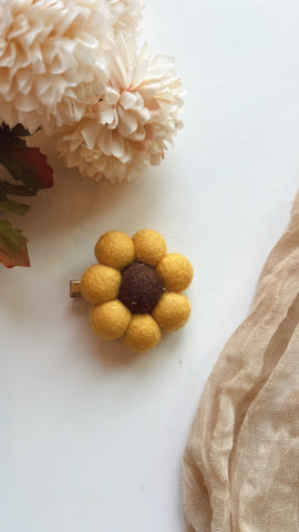 HRT | SUNFLOWER FELTIE HAIR CLIP