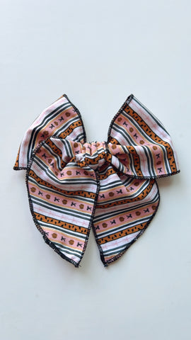 WIT | HALLOWEEN STRIPES SASSY HAIR BOW