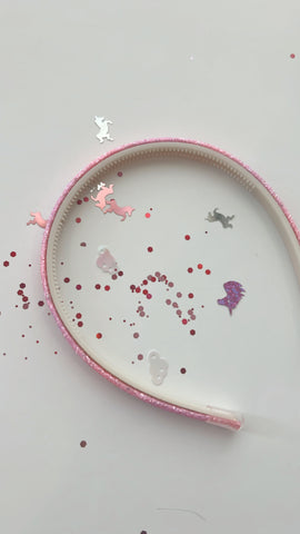 DRE | PINK SPARKLE HEADBAND