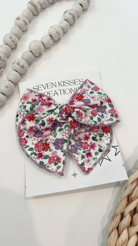 SEMI | PINK AND PURPLE SASSY HAIR BOW