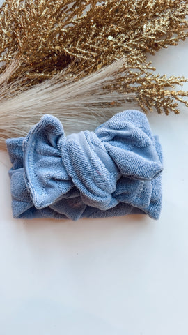 WRA | BLUE PUFFED DAISY HEADWRAP