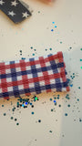LED | KNOTTED BLUE+ RED PLAID