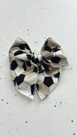 SOC | SOCCER SASSY HAIR BOW