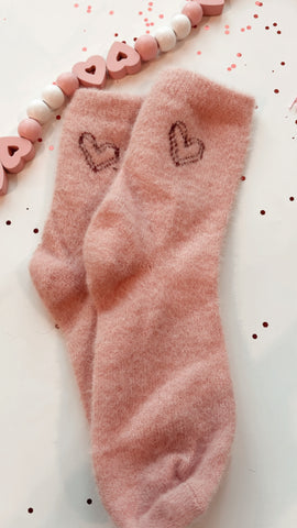 SWT | PINK FUZZY SOCKS