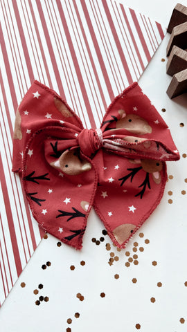 HJ | REINDEER SASSY BOW