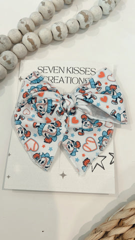 SEMI | BASEBALL CHEERLEADER SASSY HAIR BOW