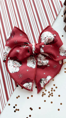 HJ | RED SANTA SASSY BOW