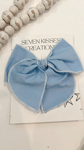 SEMI | BLUE SASSY HAIR BOW
