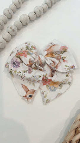 SEMI | BUNNY FLORAL SASSY HAIR BOW