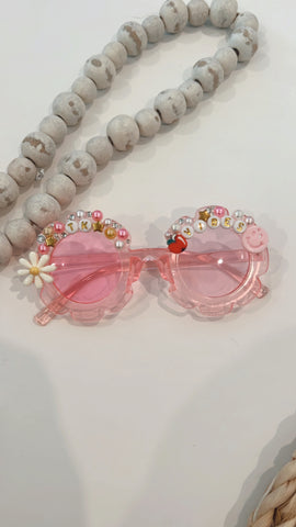 SEMI | GLITTER WITH PINK FLOWER SUNNIES
