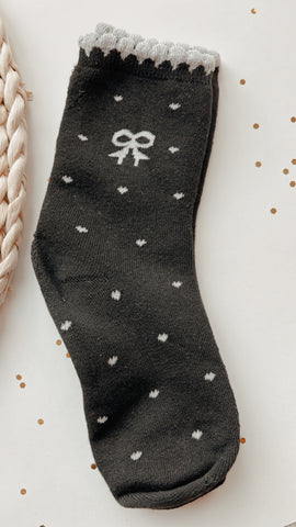 SS |BLACK POLKA DOT SOCKS