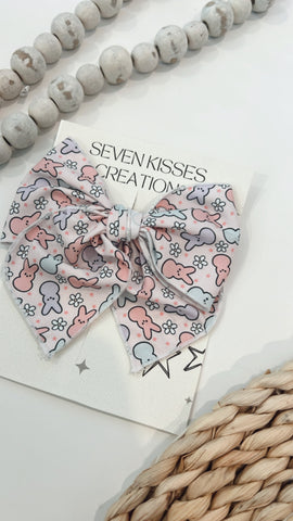 SEMI | PEEP FLORAL SASSY HAIR BOW