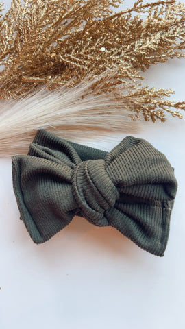 WRA | OLIVE RIBBED HEADWRAP