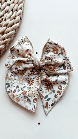 HH | YELLOW FALL FLORAL SASSY HAIR BOW