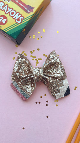 RUL | GLITTER PENCIL HAIR BOW