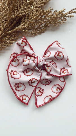 PNK | SANTA SASSY HAIR BOW