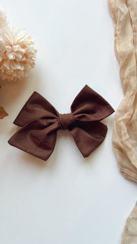 HRT | ESPRESSO PINWHEEL HAIR BOW