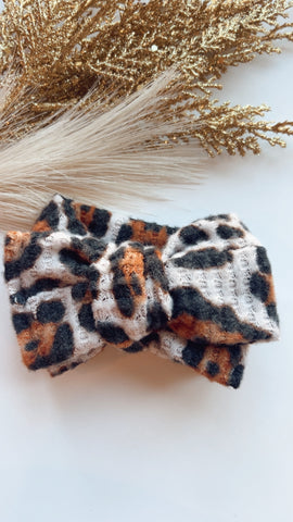 WRA | LEOPARD KNIT HEADWRAP