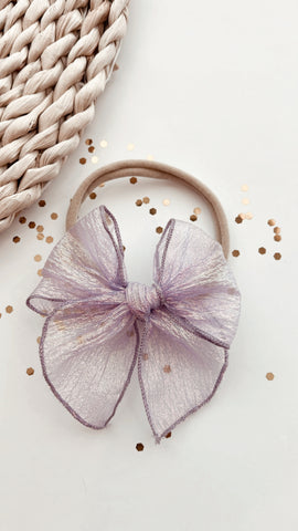 MERBABE | IRIDESCENT PURPLE NYLON HEADBAND