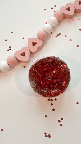 SWT | RED GLITTER GEL