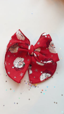 MBB | SANTA CLAUS SASSY HAIR BOW