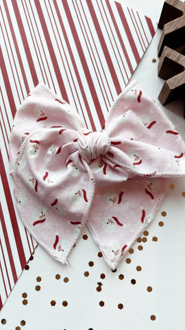 HJ | PINK SANTA SASSY BOW