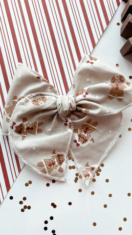 HJ | GINGERBREAD SASSY BOW