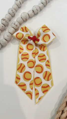 SEMI | SOFTBALL LONG TAIL HAIR BOW