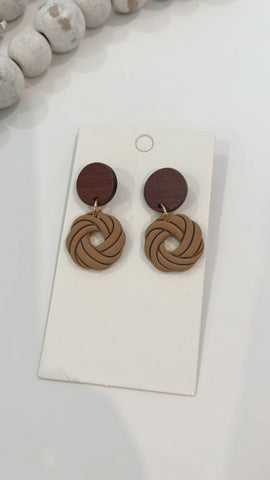 SEMI | BEIGE CIRCLE DANGLE