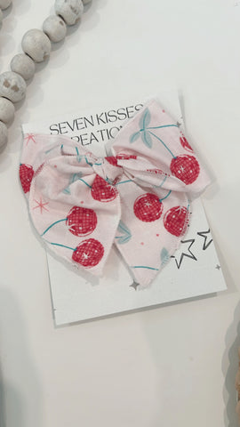 SEMI | DISCO CHERRIES SASSY HAIR BOW