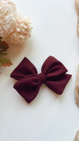 HRT | MERLOT PINWHEEL HAIR BOW