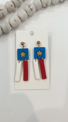 SEMI | STAR PATRIOTIC DANGLES