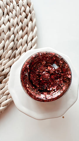 HH | wine color glitter hair gel