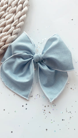 SPRING | CHAMBRAY SASSY BOW