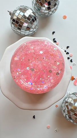 WIT | PINK GLOW IN THE DARK GLITTER HAIR GEL